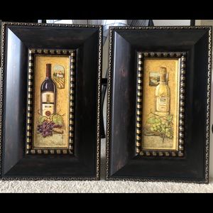 Wine wall art set of two